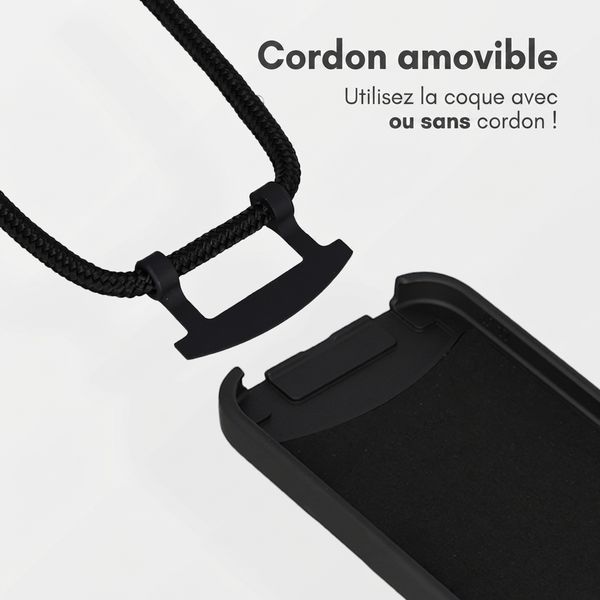 imoshion Coque arrière Color avec cordon amovible et MagSafe Samsung Galaxy S26 Ultra - Noir
