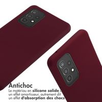 imoshion Coque en silicone avec cordon Samsung Galaxy A52(s) (5G/4G) - Rouge foncé