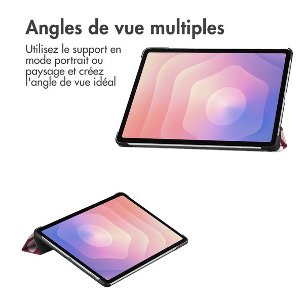 imoshion Coque tablette Design Trifold Samsung Galaxy Tab S11 - Bloom Love Blush