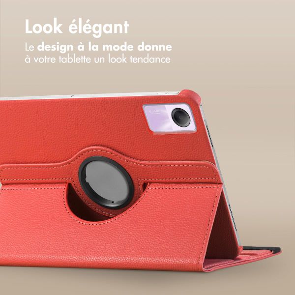 imoshion Coque tablette rotatif à 360° Xiaomi Redmi Pad SE - Rouge