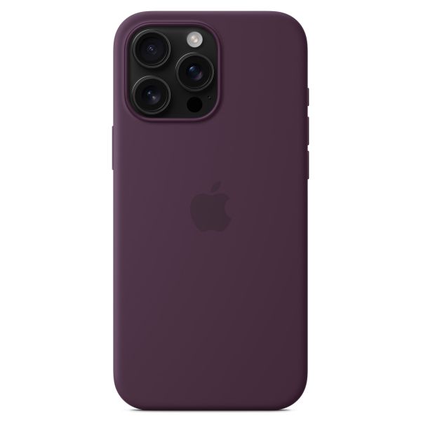 Apple Coque en silicone MagSafe iPhone 16 Pro Max - Plum