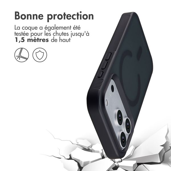 Accezz Coque Givrée Robuste avec MagSafe Apple iPhone 17 Pro - Noir