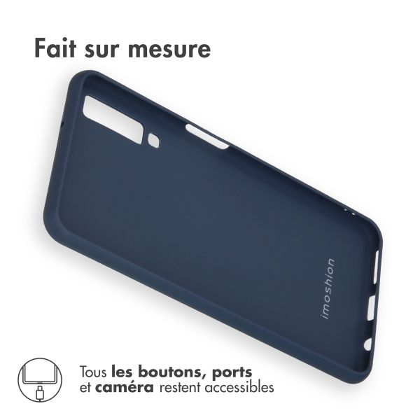 imoshion Coque Couleur Samsung Galaxy A7 (2018) - Bleu foncé