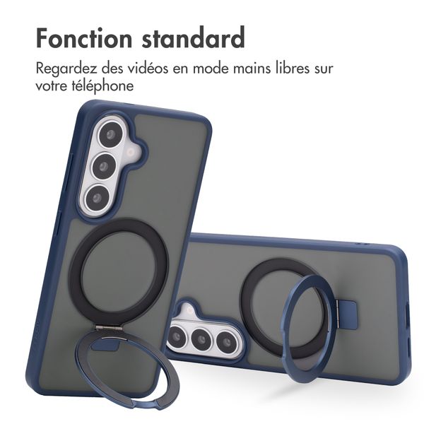 Accezz Coque Ring Stand avec MagSafe Samsung Galaxy S26 - Bleu