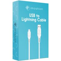 imoshion ﻿Câble Lightning vers USB - Non MFi - Textile tressé - 2 mètre - Blanc