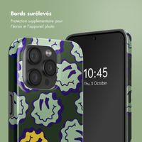 Selencia Coque arrière Vivid avec MagSafe Apple iPhone 15 Pro - Wavy Smiley Green