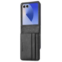 imoshion Étui de télephone portefeuille Luxe Samsung Galaxy Z Flip 7 - Noir