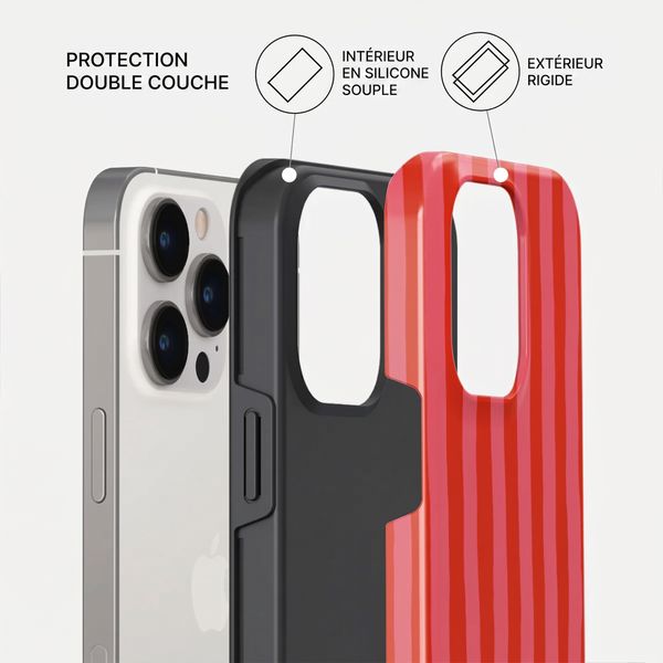 Burga Coque Tough MagSafe Apple iPhone 14 Pro - Pomegranate
