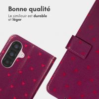 imoshion Étui de télephone portefeuille Design Samsung Galaxy A35 - Crush Check Coral Dust