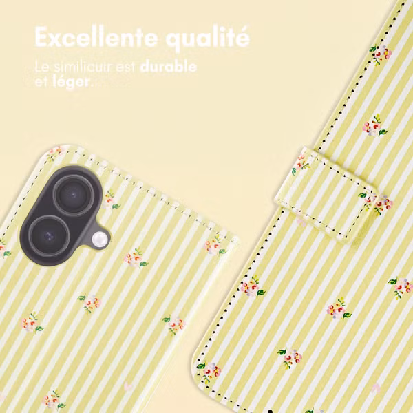 imoshion Étui de télephone portefeuille Design Apple iPhone 17 - Garden Stripes