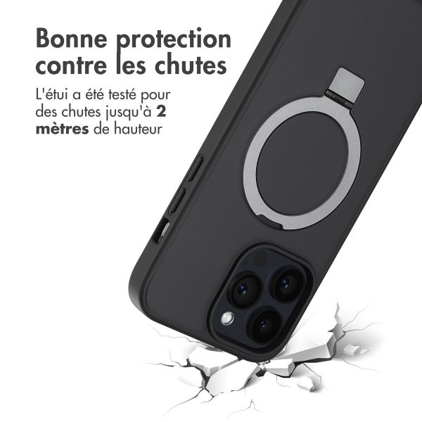 Accezz Coque Ring Stand avec MagSafe Apple iPhone 14 Pro Max - Noir