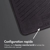 Accezz Porte-cartes en cuir magnétique - Compatible avec Apple Find My - Onyx Black