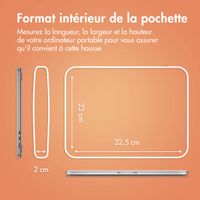 imoshion Pochette ordinateur Fluffy 13-14 pouces - Leopard Orange