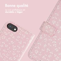 imoshion Étui de téléphone portefeuille Design iPhone SE (2022 / 2020) / 8 / 7 / 6(s) - Pink Bazaar Flowers