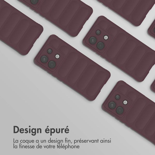 imoshion Coque arrière EasyGrip Xiaomi Poco X6 Pro - Aubergine