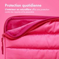 imoshion Pochette ordinateur Puffer 13-14 pouces - Hot Pink