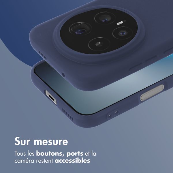 imoshion Coque Couleur Honor Magic8 Pro - Bleu foncé