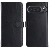 Selencia Étui portefeuille en cuir véritable Google Pixel 9 Pro XL - Noir