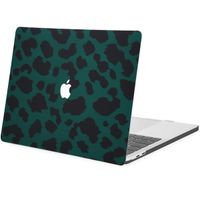 imoshion Coque Design Laptop MacBook Pro 13 pouces (2016-2019) - A1708 / A2159 - Green Leopard