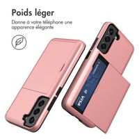 imoshion Coque arrière avec porte-cartes Samsung Galaxy S21 - Rose Doré