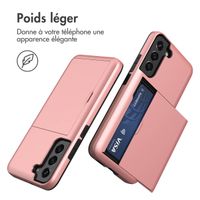 imoshion Coque arrière avec porte-cartes Samsung Galaxy S21 - Rose Dorée