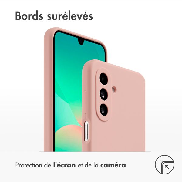 Accezz Coque Liquid Silicone Samsung Galaxy A26 - Rose