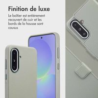 Accezz Étui de télephone portefeuille en cuir 2-en-1 avec MagSafe Samsung Galaxy A36 / A56 - Light Grey