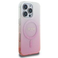 Guess Coque MagSafe IML Glitter Gradient Apple iPhone 16 Pro Max - Pink