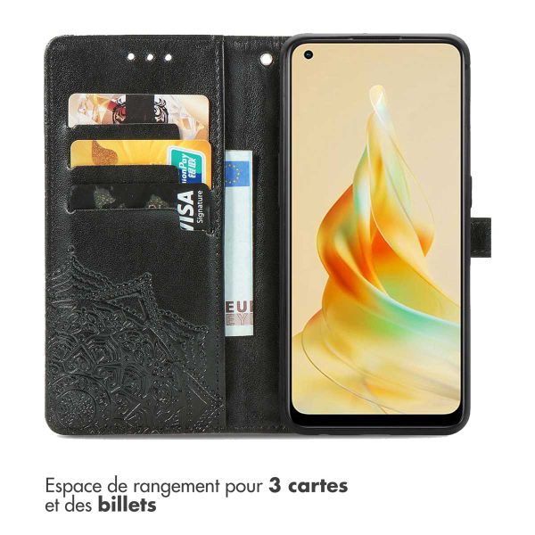 imoshion Etui de télephone Mandala Oppo Reno 8 T (4G) - Noir