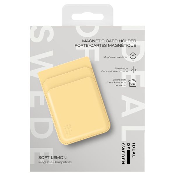 iDeal of Sweden MagSafe / Porte-cartes magnétique - Porte-cartes - Soft Lemon
