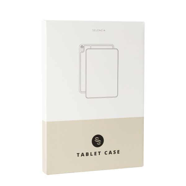 Selencia Coque tablette Sabi avec imprimé léopard Apple iPad Air 11 pouces (2025) M3 / (2024) M2 / Air 5 (2022) / Air 4 (2020) - Soft Ivory