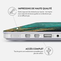 Burga Coque Rigide MacBook Pro 14 pouces (2021 / 2023 M3 chip / 2024 M4 chip) - A2442 / A2779 / A2918 / A3112 / A3185 / A3401 - Emerald Pool