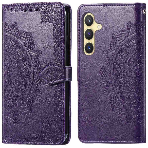 imoshion Etui de téléphone portefeuille Mandala Samsung Galaxy S25 - Violet