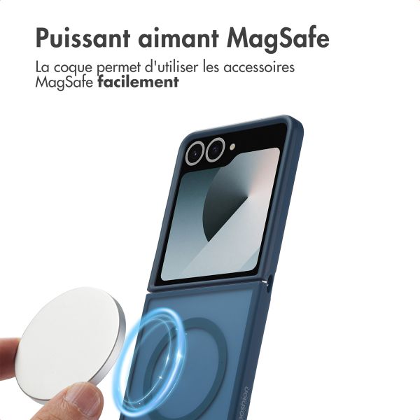 imoshion Coque Color Guard avec MagSafe Samsung Galaxy Z Flip 7 - Bleu foncé