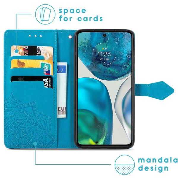 imoshion Etui de téléphone portefeuille Mandala Sony Xperia 10 IV - Turquoise