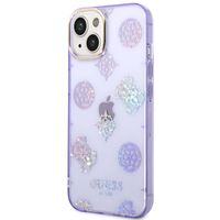 Guess Coque Peony Glitter iPhone 14 - Violet