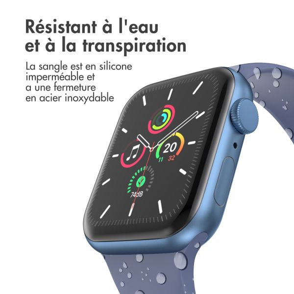 imoshion Bracelet en silicone⁺ Apple Watch Series 1 á 9 / SE (38/40/41 mm) | Series 10 (42 mm) - Navy - Taille S/M