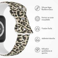 imoshion Bracelet en silicone⁺ Apple Watch Series 1 t/m 9 / SE (38/40/41 mm) | Series 10 / 11 (42 mm) - Leopard