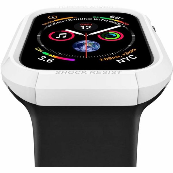 Spigen Coque Rugged Armor™ pour l'Apple Watch Series 4-6 / SE - 44 mm - Blanc