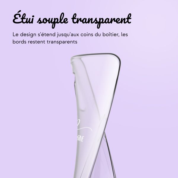 Coque personnalisée avec un cœur élégant Samsung Galaxy A54 (5G)- Transparent