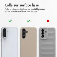 imoshion Lot de 2 plaques métalliques pour support magnétique - Gris