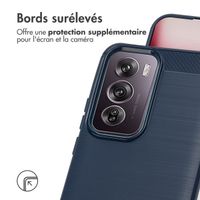 imoshion Coque Brushed Oppo Reno 12 - Bleu foncé