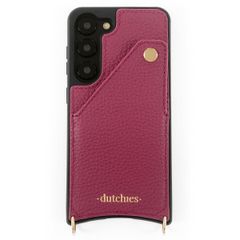 Dutchies Coque avec porte-cartes Samsung Galaxy S24 - Cordon de téléphone non inclus - Ruby