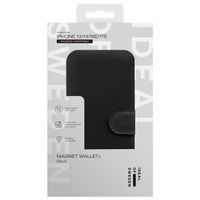 iDeal of Sweden Magnet Wallet+ Étui portefeuille Apple iPhone 17e / 16e / 15 / 14 / 13 - Black