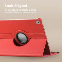 imoshion Coque tablette rotatif à 360° Apple iPad 9 (2021) 10.2 pouces / iPad 8 (2020) 10.2 pouces / iPad 7 (2019) 10.2 pouces - Rouge