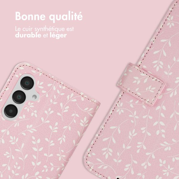 imoshion Étui de téléphone portefeuille Design Samsung Galaxy A16 5G - Pink Bazaar Flowers