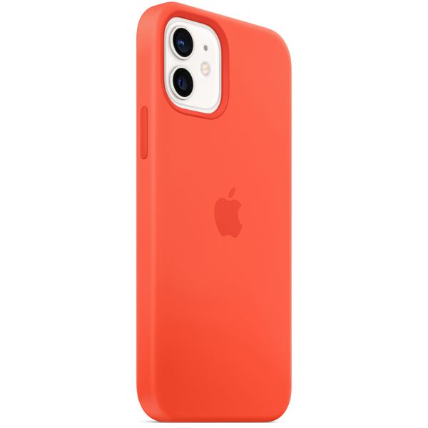 Apple Coque en silicone MagSafe Apple iPhone 12 (Pro) - Electric Orange