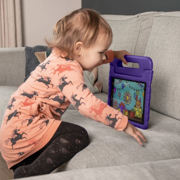 imoshion Coque kidsproof avec poignée iPad Air 5 (2022) / Air 4 (2020) - Violet