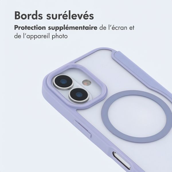 imoshion Bookcase transparente avec MagSafe Apple iPhone 16 - Lilas
