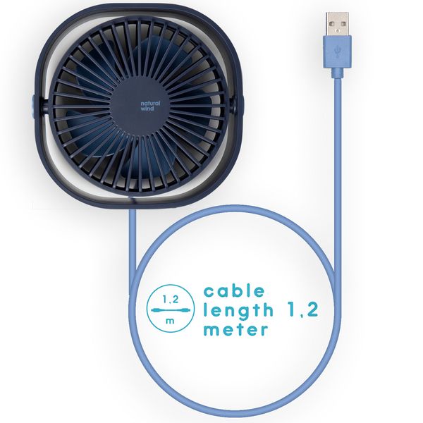 imoshion ﻿Ventilateur de bureau USB - Bleu